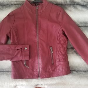 Faux leather jacket